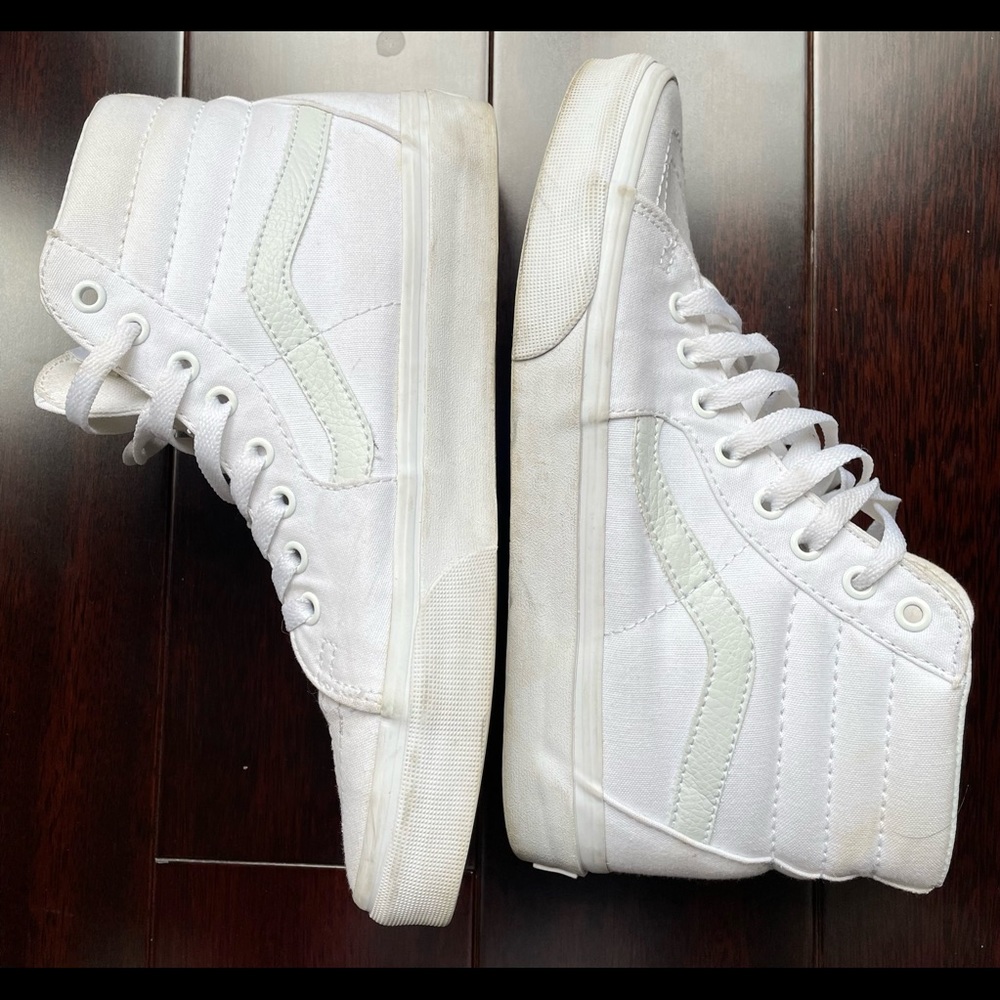 White High Top Vans